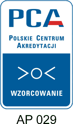 Logo pca certyfikat numer ap029